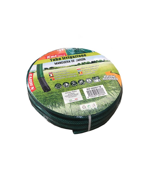 Tubo Irrigazione Retinato 3 Strati Nero Verde 5/8'' 15mm 10 Metri Tubo Flessibile da Giardino