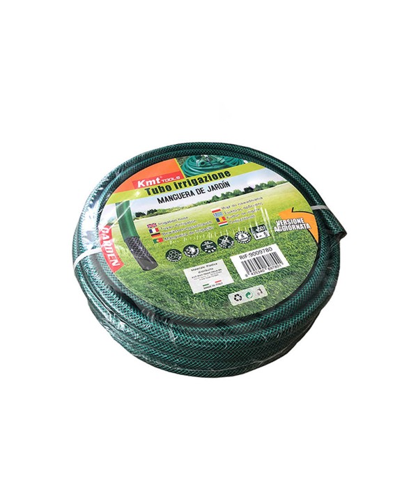 Tubo Irrigazione Retinato 3 Strati Nero Verde 3/4'' 19mm 20 Metri Tubo Flessibile da Giardino