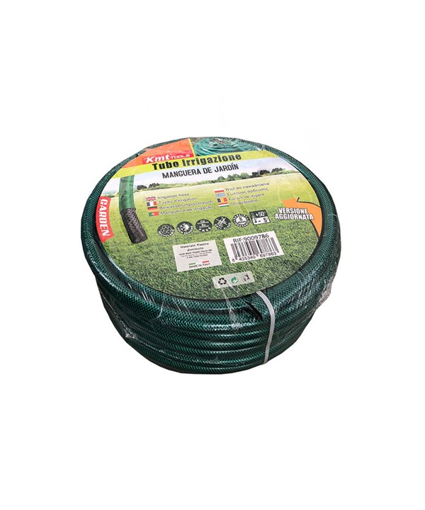 Tubo Irrigazione Retinato 3 Strati Nero Verde 3/4'' 19mm 25 Metri Tubo Flessibile da Giardino
