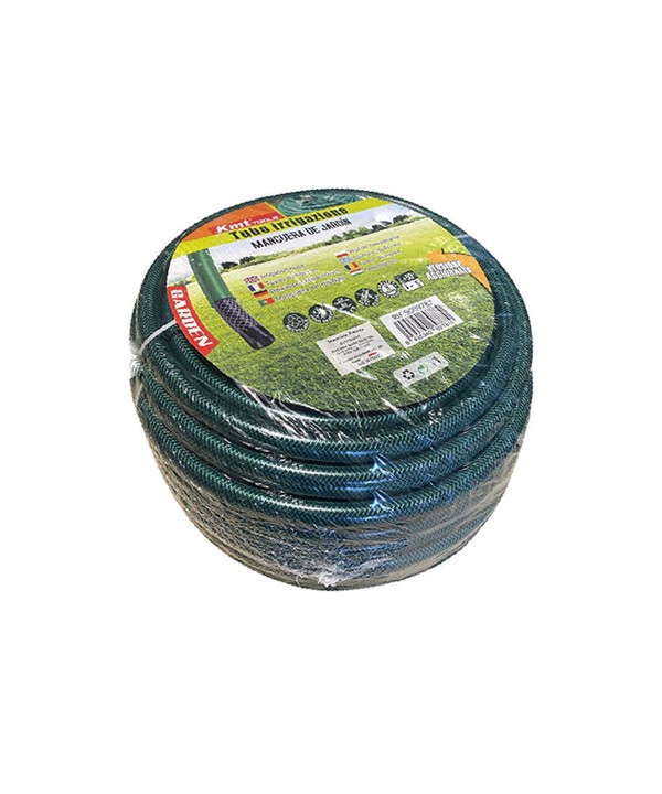 Tubo Irrigazione Retinato 3 Strati Nero Verde 3/4'' 19mm 50 Metri Tubo Flessibile da Giardino