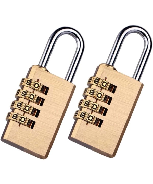 2 Pezzi Lucchetto A Combinazione A 4 Cifre Altezza Anello 20mm Per Valigia Zaino Armadietto Casetta