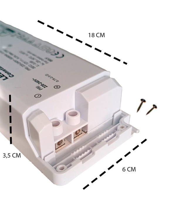 Alimentatore Trasformatore CV 75W 12V 6,3A Tensione Costante 184X61X32mm