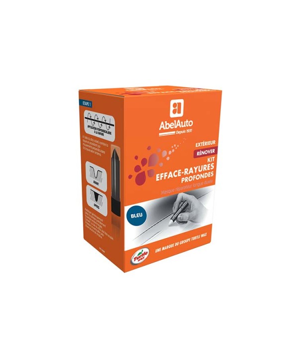 ABEL Auto Kit Rimuovi Elimina Cancella Graffi Profondi Colore Blu Per Auto Moto Pasta Abrasiva 50 ml Panno Microfibra 30x30cm Inclusa