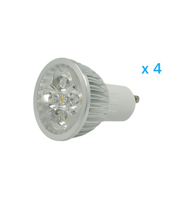 4 PZ Lampade Led GU10 Dimmerabile Triac Dimmer 6W 220V Bianco Caldo 3000K