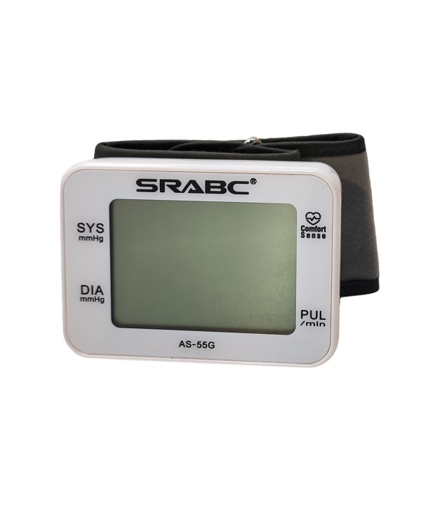 Sfigmomanometro Da Polso Elettronico Misuratore Pressione Sangue Digitale Schermo LCD 60 Memorie Polsino Regolabile