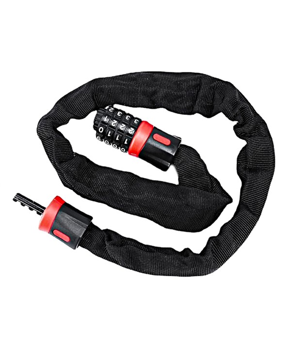 Catena Con Lucchetto A Combinazione 4 Cifre 100cm Per Moto Scooter Bicicletta Monopattino