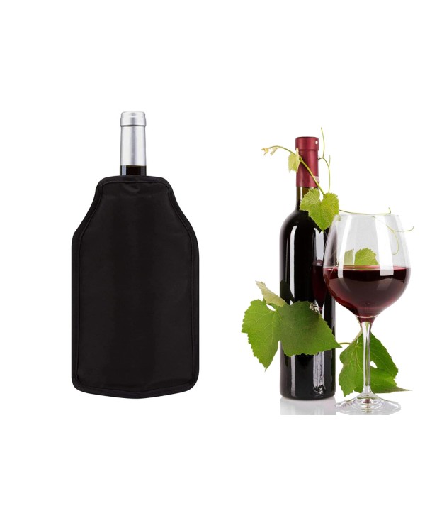 Refrigeratore Vino Borsa Secchiello Ghiaccio Pieghevole Raffredda Bottiglie Altezza 23cm