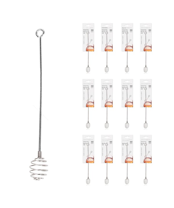 12 Pezzi Bastoncini Spargimiele da 22 cm in Acciaio Inox Cucchiaio da Miele