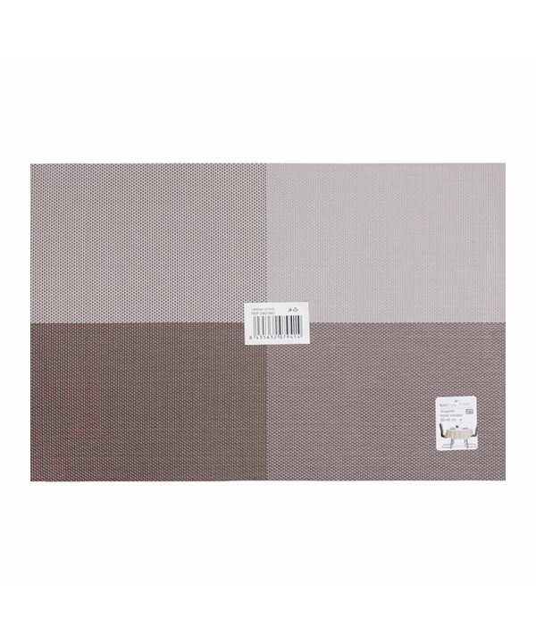 4 Pezzi Tovagliette in PVC+Poliestre Antiscivolo Impermeabilie Resistente al Calore e allo Sporco Lavabili 45x30cm Modello 02