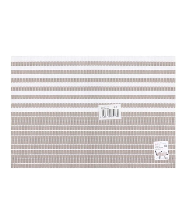 4 Pezzi Tovagliette in PVC+Poliestre Antiscivolo Impermeabilie Resistente al Calore e allo Sporco Lavabili 45x30cm Modello 07