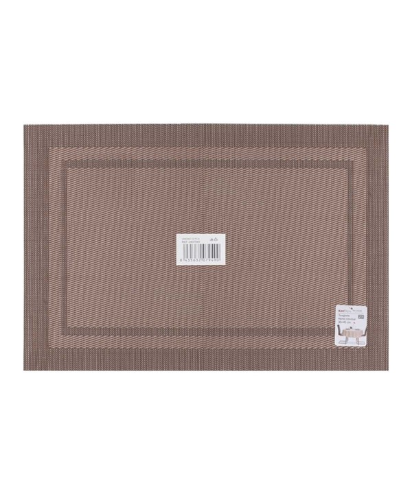 4 Pezzi Tovagliette in PVC+Poliestre Antiscivolo Impermeabilie Resistente al Calore e allo Sporco Lavabili 45x30cm Modello 10