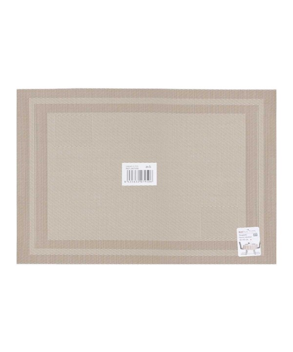 4 Pezzi Tovagliette in PVC+Poliestre Antiscivolo Impermeabilie Resistente al Calore e allo Sporco Lavabili 45x30cm Modello 11