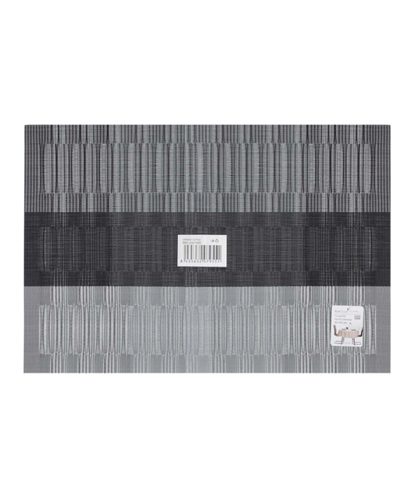 4 Pezzi Tovagliette in PVC+Poliestre Antiscivolo Impermeabilie Resistente al Calore e allo Sporco Lavabili 45x30cm Modello 15
