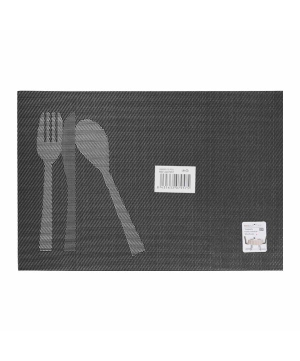 4 Pezzi Tovagliette in PVC+Poliestre Antiscivolo Impermeabilie Resistente al Calore e allo Sporco Lavabili 45x30cm Modello 18