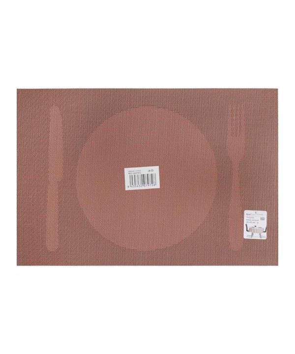 4 Pezzi Tovagliette in PVC+Poliestre Antiscivolo Impermeabilie Resistente al Calore e allo Sporco Lavabili 45x30cm Modello 22