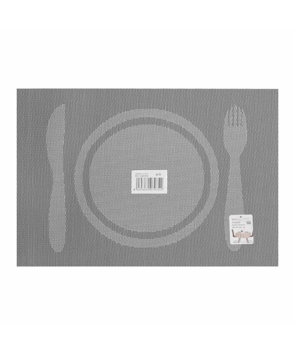 4 Pezzi Tovagliette in PVC+Poliestre Antiscivolo Impermeabilie Resistente al Calore e allo Sporco Lavabili 45x30cm Modello 24