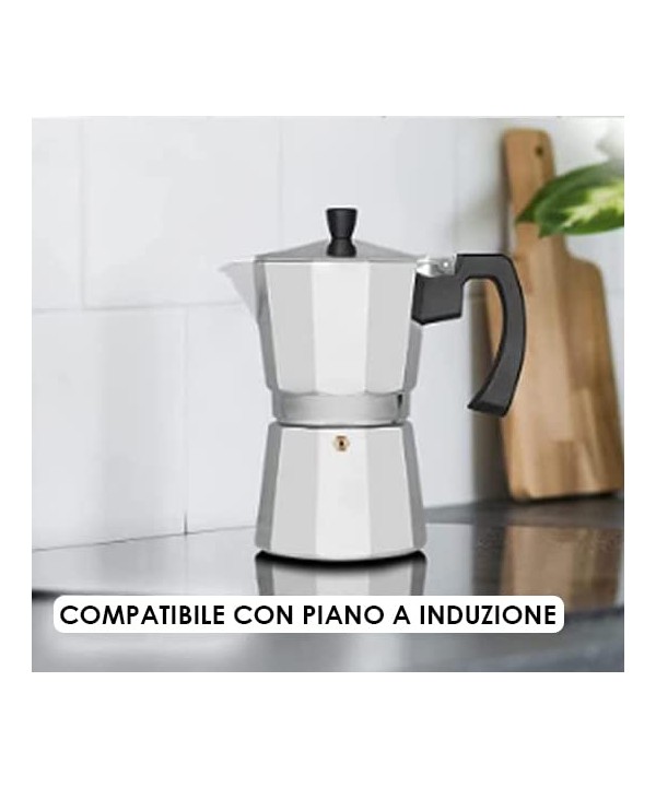 Caffettiera Induzione In Alluminio 9 Tazze