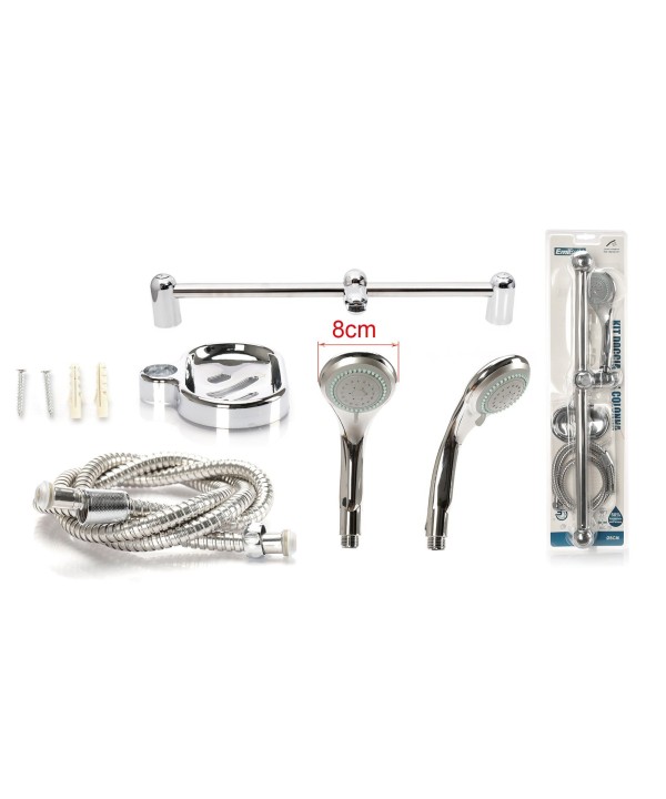 Kit Asta Doccia Saliscendi Con Soffione Diametro 8cm