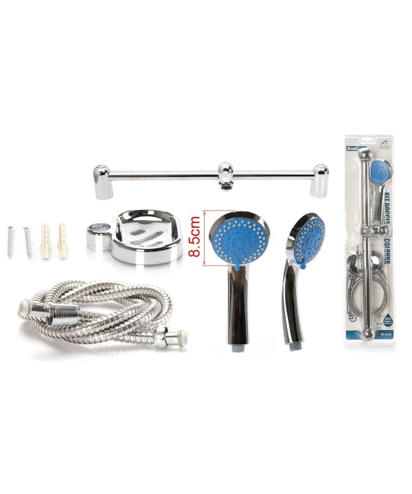 Kit Asta Doccia Saliscendi Con Soffione Diametro 8,5cm