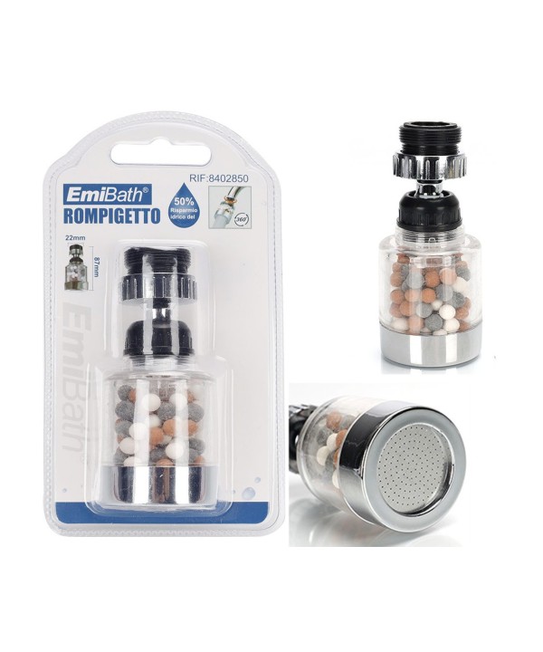 Rompigetto Con Filtro Ionico Girevole 360° Monogetto Diametro 40mm