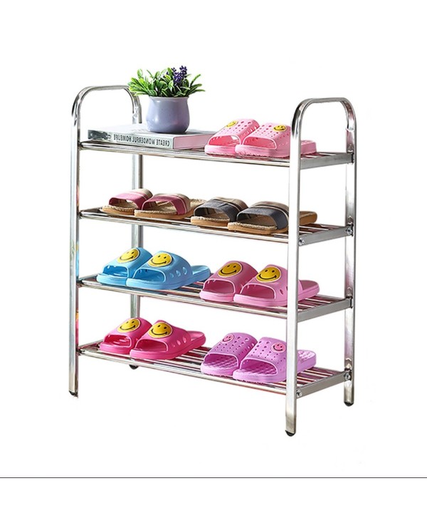 Scarpiera Acciaio 4 Ripiani 60X26X66cm Scaffali Portascarpe