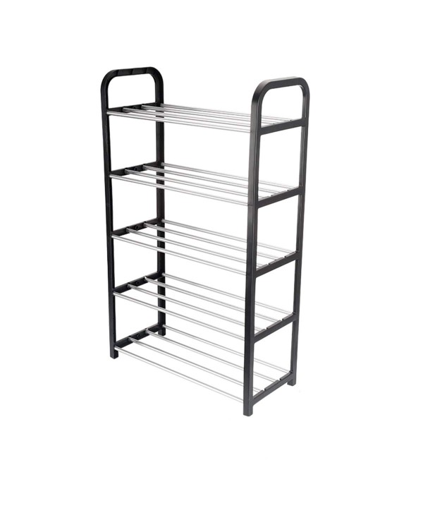 Scarpiera In Plastica 5 Ripiani 42X18,5X70cm Scaffali Portascarpe