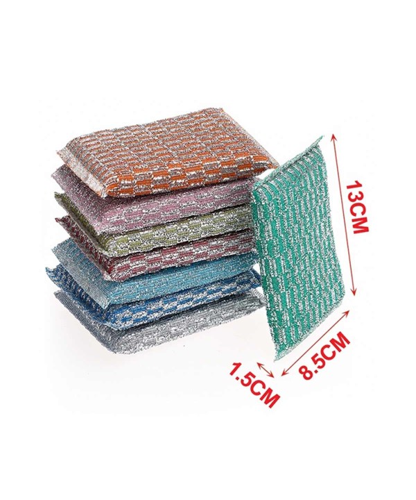 Set 24 Spugne Abrasive per Pulizia Piatti Bicchieri Posate Uso Versatile in Cucina 13x8,5x1,5cm