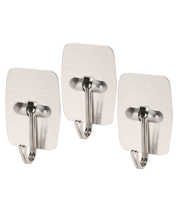 3 Pezzi Gancio Adesivi Rettangolare Max 1,5Kg 44X32mm