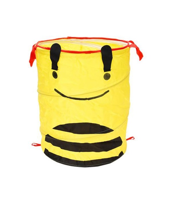 Cesto Portabiancheria Pieghevole Con Maniglia Colore Giallo 35X42mm