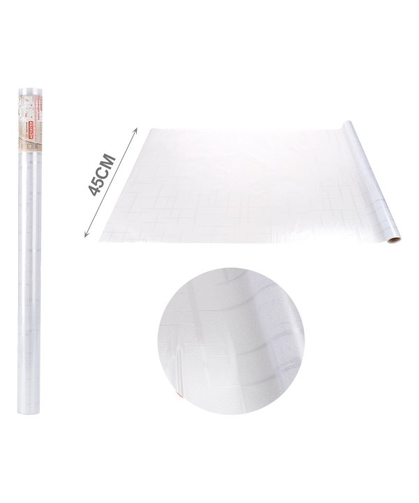 Pellicola per Vetri Finestre Autoadesiva Opaca 45x200 cm - Privacy Ufficio Bagno Camera - Pellicola Vetri Finestre Autoadesiva - Protezione UV Stampo 01
