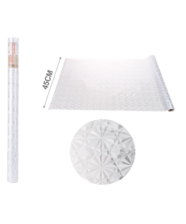 Pellicola per Vetri Finestre Autoadesiva Opaca 45x200 cm - Privacy Ufficio Bagno Camera - Pellicola Vetri Finestre Autoadesiva - Protezione UV Stampo 03