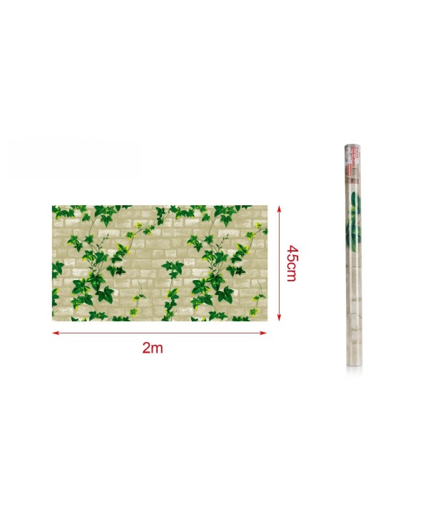 6 Rotoli Carta da Parati Autoadesiva 45X200cm Effetto Mattone Carta Adesive Per Mobili Rivestimento PVC Lavabile