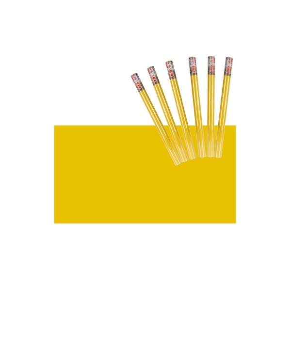 6 Rotoli Carta Adesive Per Mobili 45X200cm Colore Giallo Carta da Parati Autoadesive Rivestimento PVC Lavabile