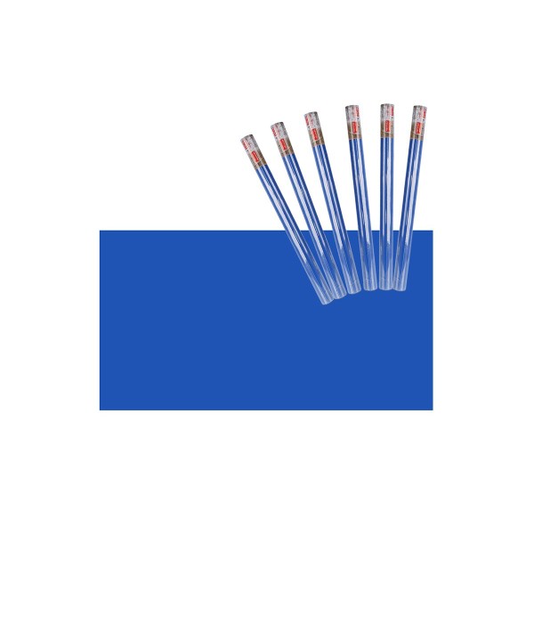 6 Rotoli Carta Adesive Per Mobili 45X200cm Colore Blu Carta da Parati Autoadesive Rivestimento PVC Lavabile
