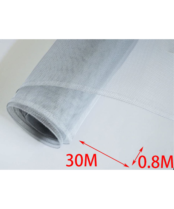 30 Metri Rete Zanzariera Alluminio Larghezza 80cm Maglia 1.8X1.4mm