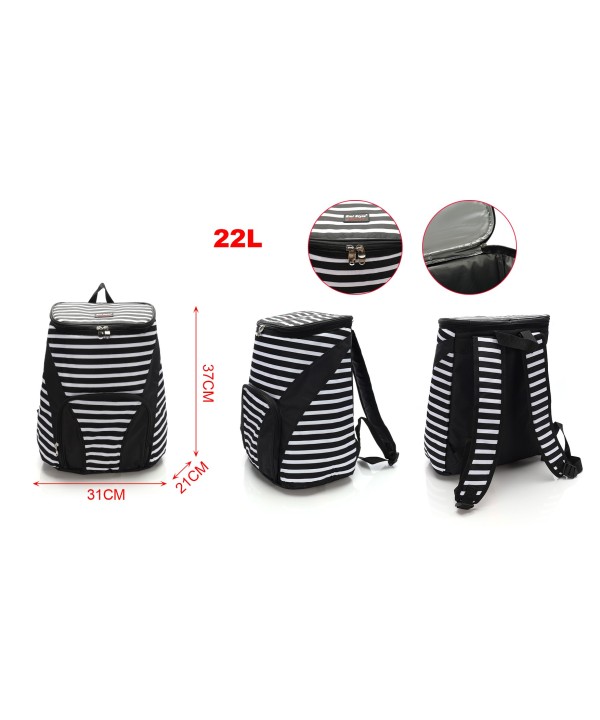 Borsa Zaino Frigo 22L Borsa Termica Porta Pranzo Misura 31X21X37cm