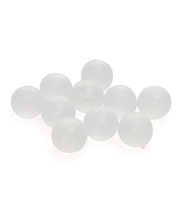 10 pcs Cubetti di Ghiaccio Riutilizzabili Riempiti con Acqua Forma Sferica Monocolore Bianco
