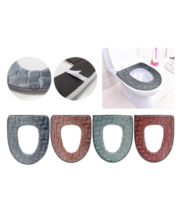 Copri Sedile per WC Copriwater in Tessuto Universale - Scalda Water Tavoletta WC da Bagno - Dimensioni 42x36 cm