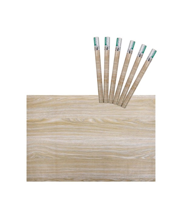 6 Rotoli Carta Adesive Per Mobili 45X200cm Legno Carta da Parati Autoadesive Rivestimento PVC Lavabile