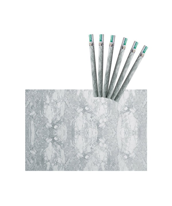 6 Rotoli Carta Adesive Per Mobili 45X200cm Effetto Marmo Carta da Parati Autoadesive Rivestimento PVC Lavabile