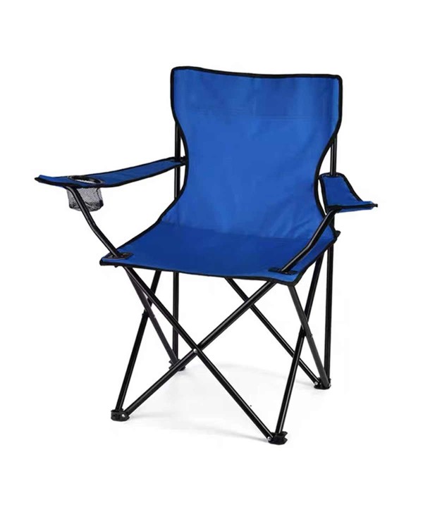 Sedia Pieghevole da Campeggio con Custodia Sedia da Pesca e da Regista con Porta Bevande e Borsa Portata Fino a 120 kg 50x50x80 cm