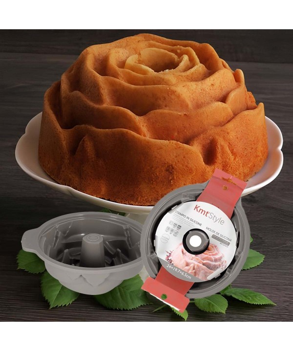 Stampo in Silicone Multiuso per la Torta Antiaderente TermoresistenteDiametro 24X19.7cm Altezza 6.5cm Modello C