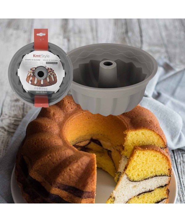 Stampo in Silicone Multiuso per la Torta Antiaderente TermoresistenteDiametro 24cm Altezza 10.5cm Modello F