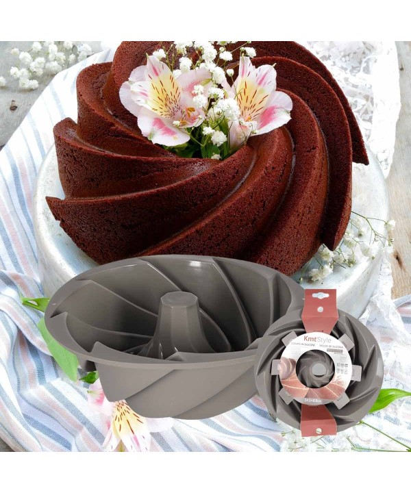 Stampo in Silicone Multiuso per la Torta Antiaderente TermoresistenteDiametro 24.5cm Altezza 8.8cm Modello H