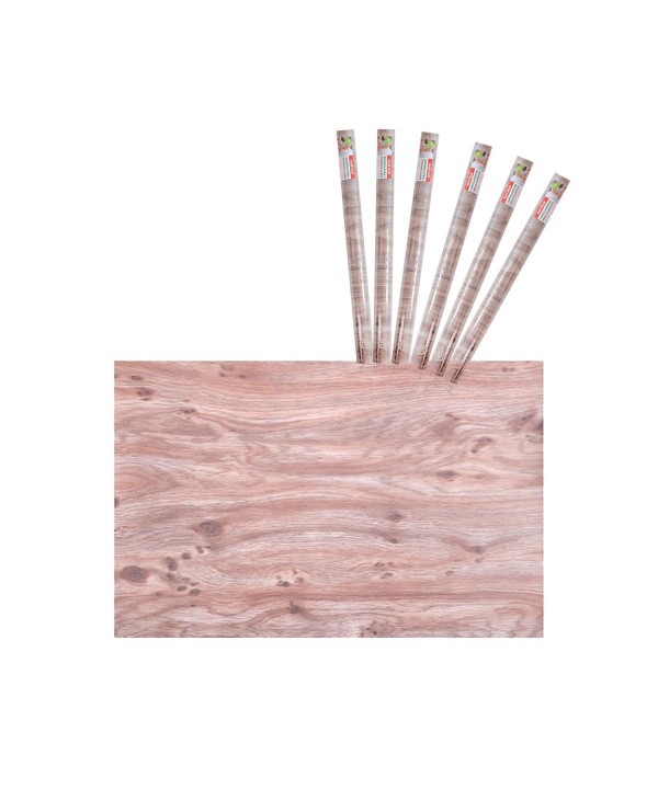 6 Rotoli Carta Adesive Per Mobili 45X200cm Legno Carta da Parati Autoadesive Rivestimento PVC Lavabile