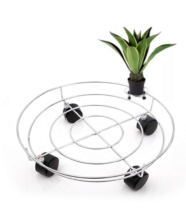 Supporto Portaoggetti a 4 Ruote per la Bombela del Gas Piante Vasi Base Stabilizzante Diametro 28cm