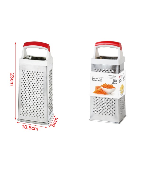 Grattugia 4 in1 in Acciaio Inox 23cm