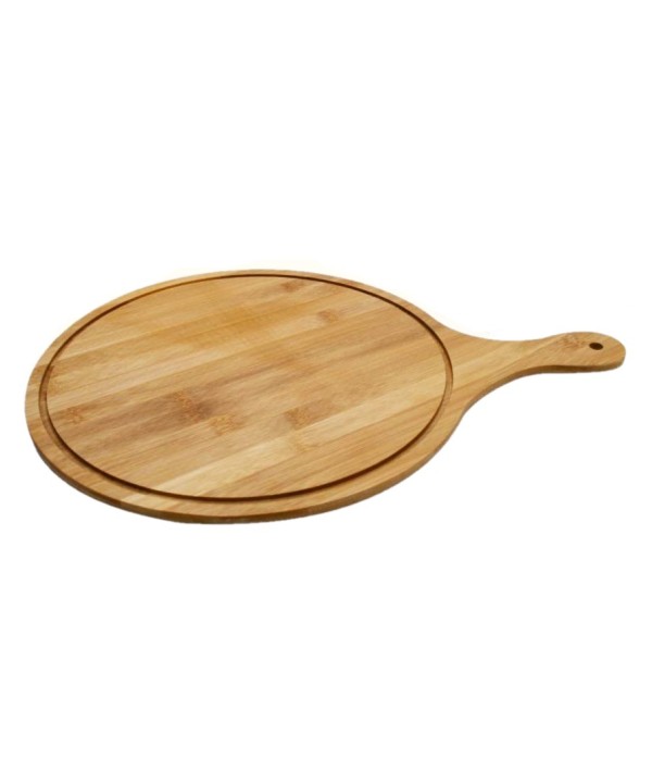 Tagliere da Cucina In Bamboo Rotondo 26X36cm