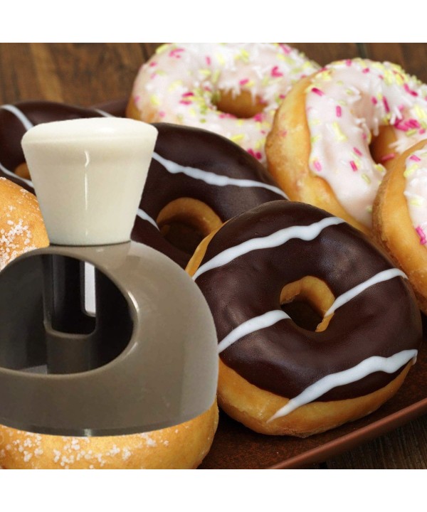 Stampo in Silicone a Forma di Ciambella da 8cm + Pinza Perfetto per Muffin Pasta di Gomma, Ciambelle, Pasta di Zucchero