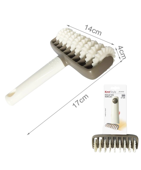 Rullo Taglia Impasto 9 Rotelle Dentate Multifunzionale Decorazioni Losanghe per Pizza Crostate Dolci Tortelli Tagliapasta 14x17cm